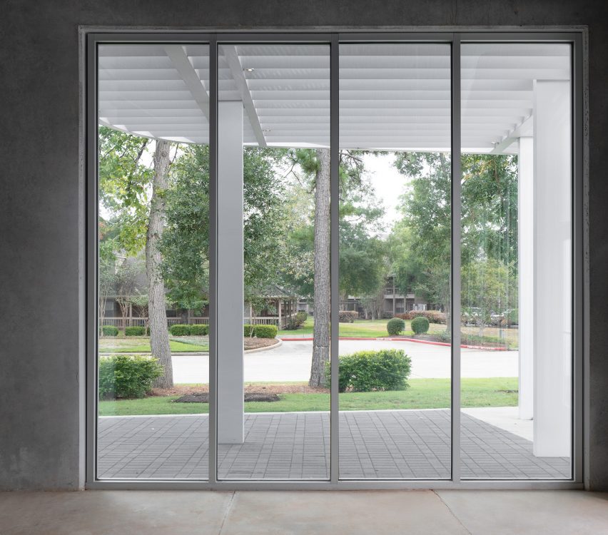 Tall floor to ceiling windows
