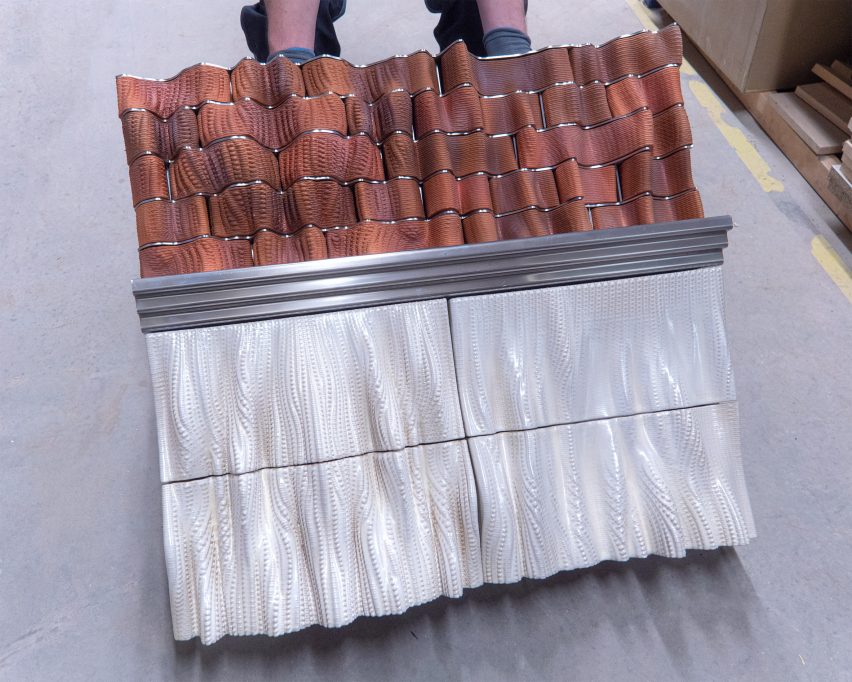 3D printed ceramic tile facade by RAP Studio
