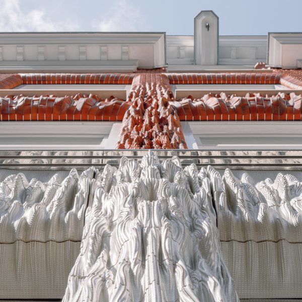 3D printed ceramic tile facade by RAP Studio