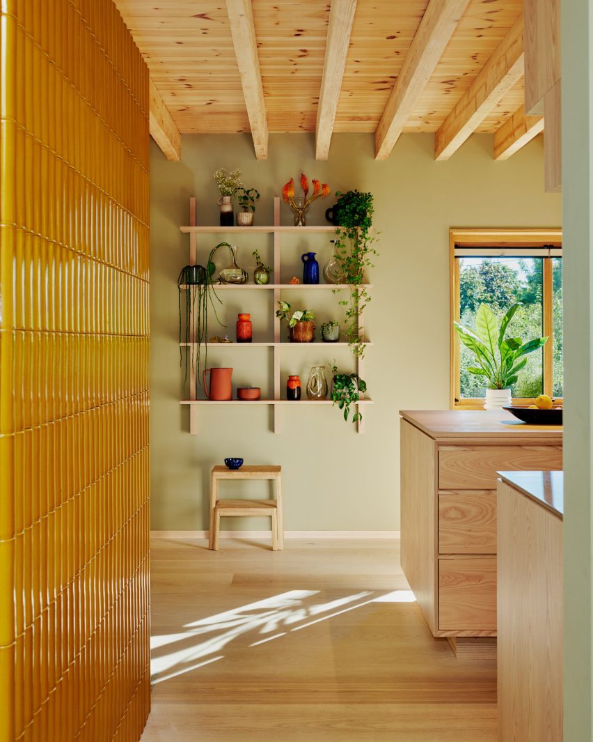 Yellow tiles in Yellow House in the Apple Garden