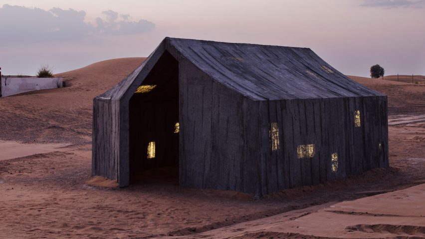 Concrete tent