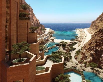 Neom hotel with views of the red sea