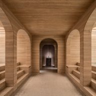 Bathhouse of Six Senses Rome hotel by Patricia Urquiola