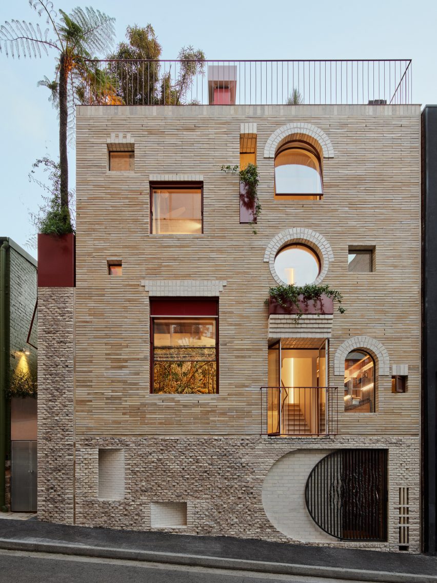 Exterior of SJB's mixed-use project in Sydney