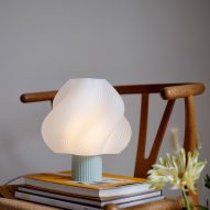 Soft Serve lamp with green foot