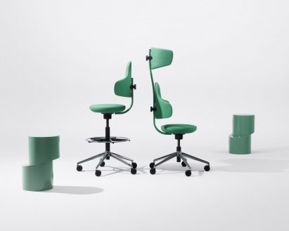 Side view of Spine office chair by Form Us with Love for Savo