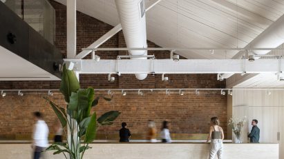 Interior view of office space by Cox Architecture in Sydney