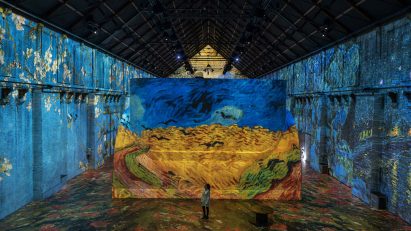 Interior of D/Dock's Fabrique de Lumieres in Amsterdam