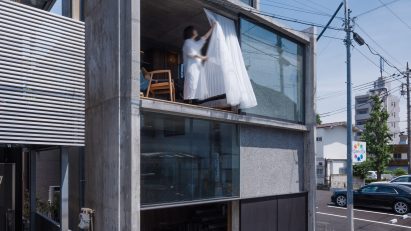 Building Frame of the House in Japan by IGArchitects
