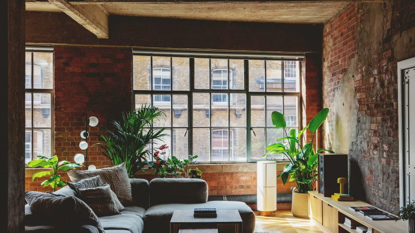 Industrial-style living room