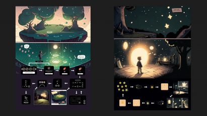 screenshots of Remember Me, a VR experience, by students at Hong Kong Polytechnic University