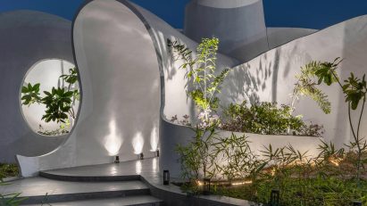 Ferrocement workplace by The Grid Architects in India