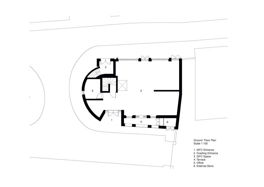 Ground floor plan of The Hoxton Mule by Sam Jacob Studio