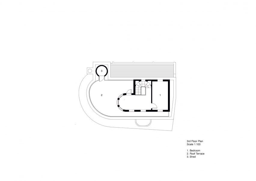 Third floor plan of The Hoxton Mule by Sam Jacob Studio