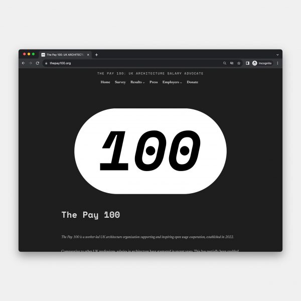 The Pay 100 website