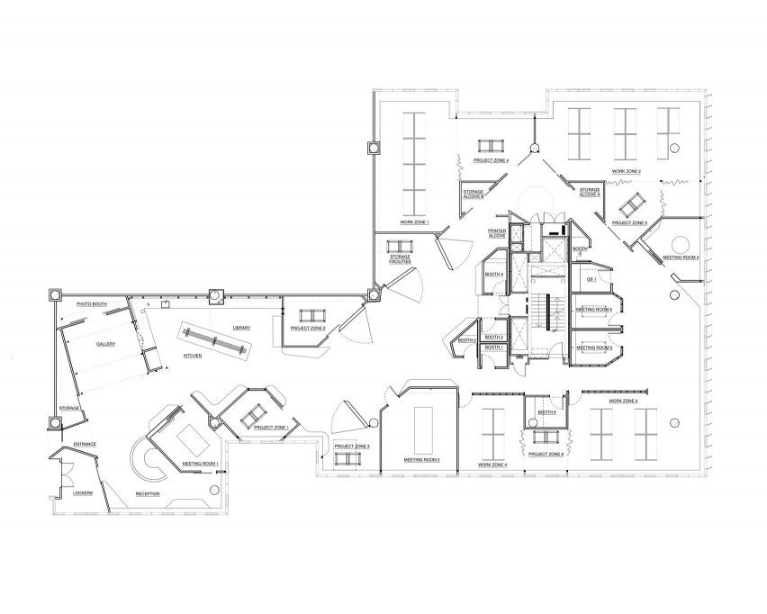 Floor plan of Today Design office by Studio Edwards