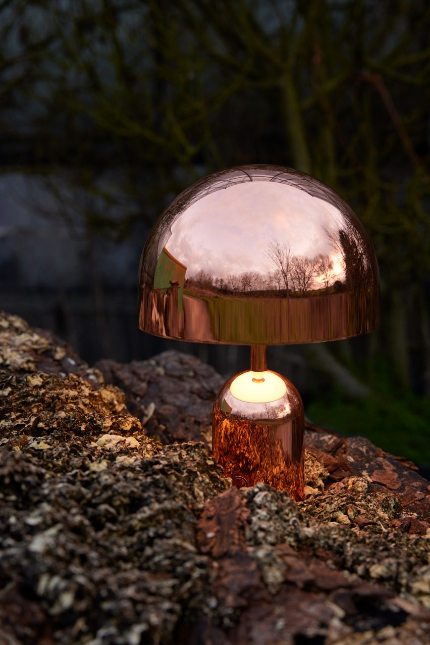 Bell Portable by Tom Dixon outdoors