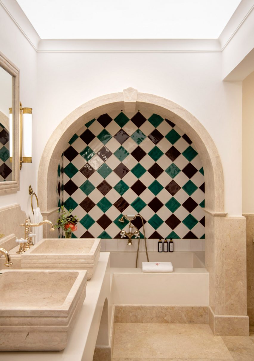 Tiled bathroom