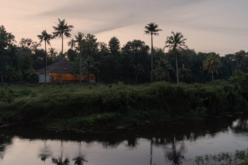 Exterior view of Nisarga Art Hub by Wallmakers in Kerala, India