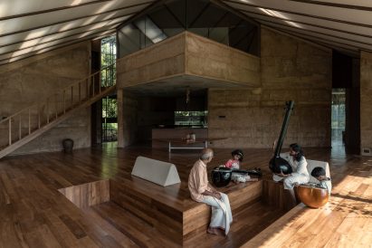 Nisarga Art Hub open-plan living area