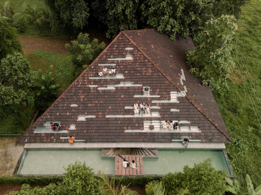 Exterior view of Nisarga Art Hub by Wallmakers in Kerala, India