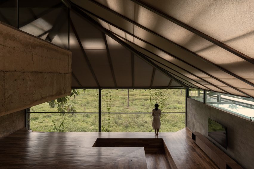 Interior view of Nisarga Art Hub by Wallmakers in Kerala, India