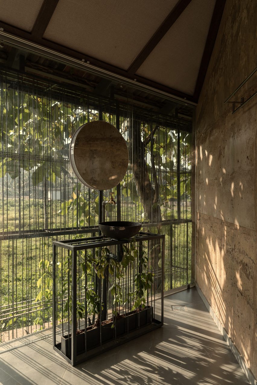 Interior view of Nisarga Art Hub by Wallmakers in Kerala, India
