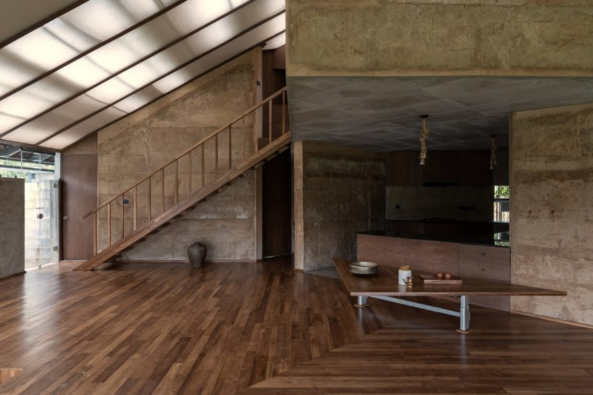 Interior view of Nisarga Art Hub by Wallmakers in Kerala, India