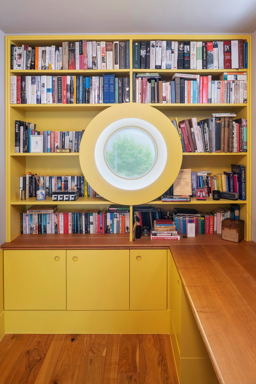 Yellow study in London house by Gundry & Ducker