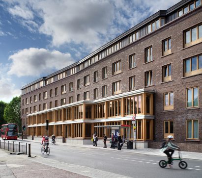Exterior of the Appleby Blue elderly housing by Witherford Watson Mann