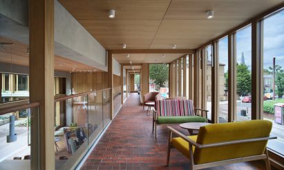 Interior lounge space at the Appleby Blue housing