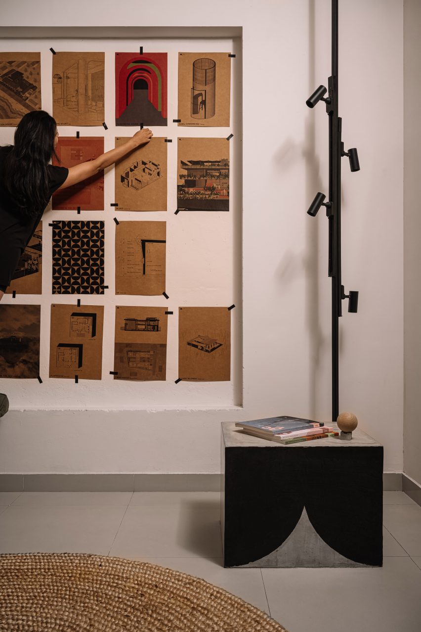 Workers of Art office interior in Kerala