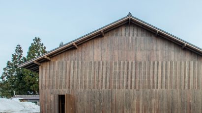 Yukinohako snow-powered cool store by Kei Kaihoh Architects in Joetsu City, Niigata Prefecture