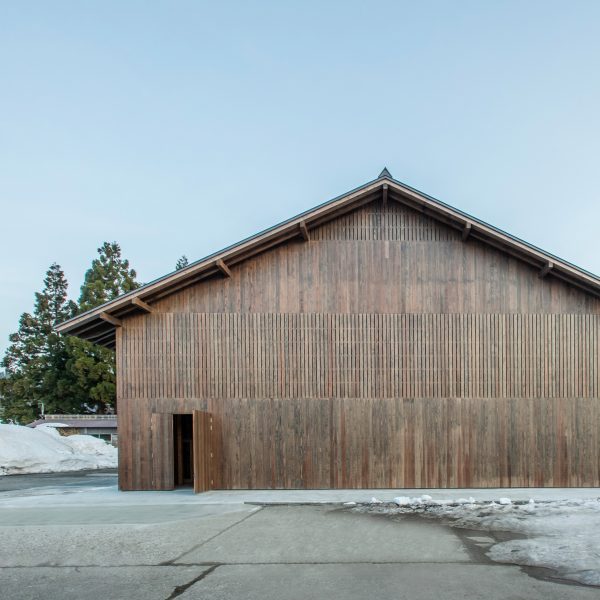 Yukinohako snow-powered cool store by Kei Kaihoh Architects in Joetsu City, Niigata Prefecture