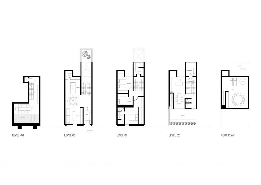 Floor plans of Twentyfour by 3DM Architecture