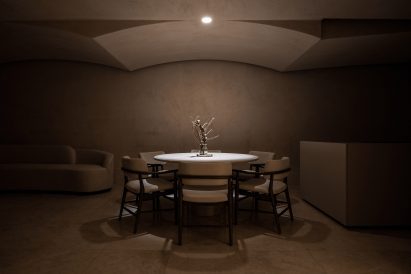 Kitchen and dining area of Malta residence