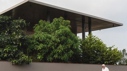 House in Indian with oversized roof