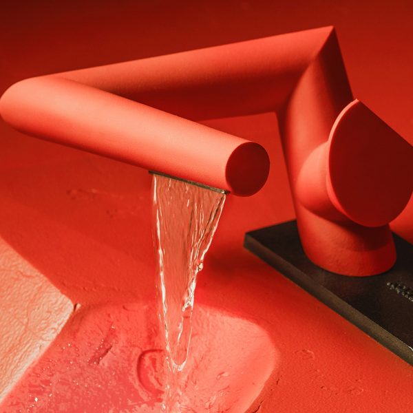 Orange Kohler tap