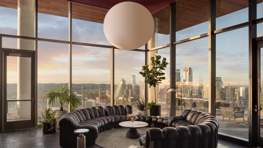 Interior of Michael Hsu-designed lobby