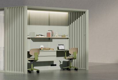 OmniRoom featuring two desk spaces