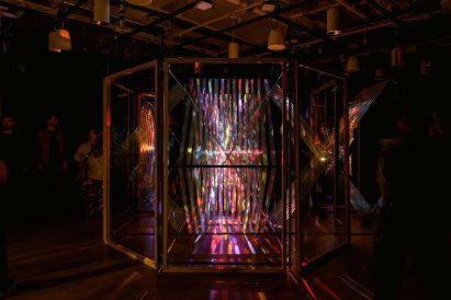 Photo of installation at DesignTO party