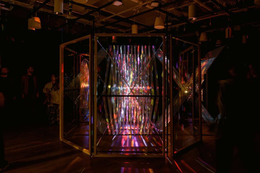 Photo of installation at DesignTO party