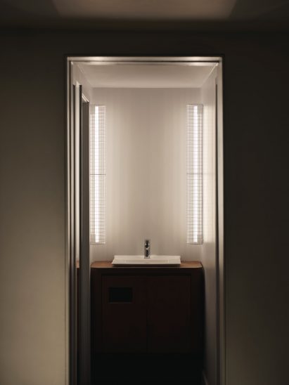 Illuminated bathroom sink