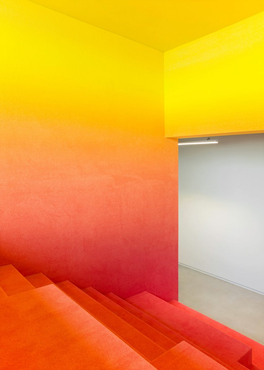 Collaboration space at the Texoversum school of textiles at Reutlingen University of Applied Sciences