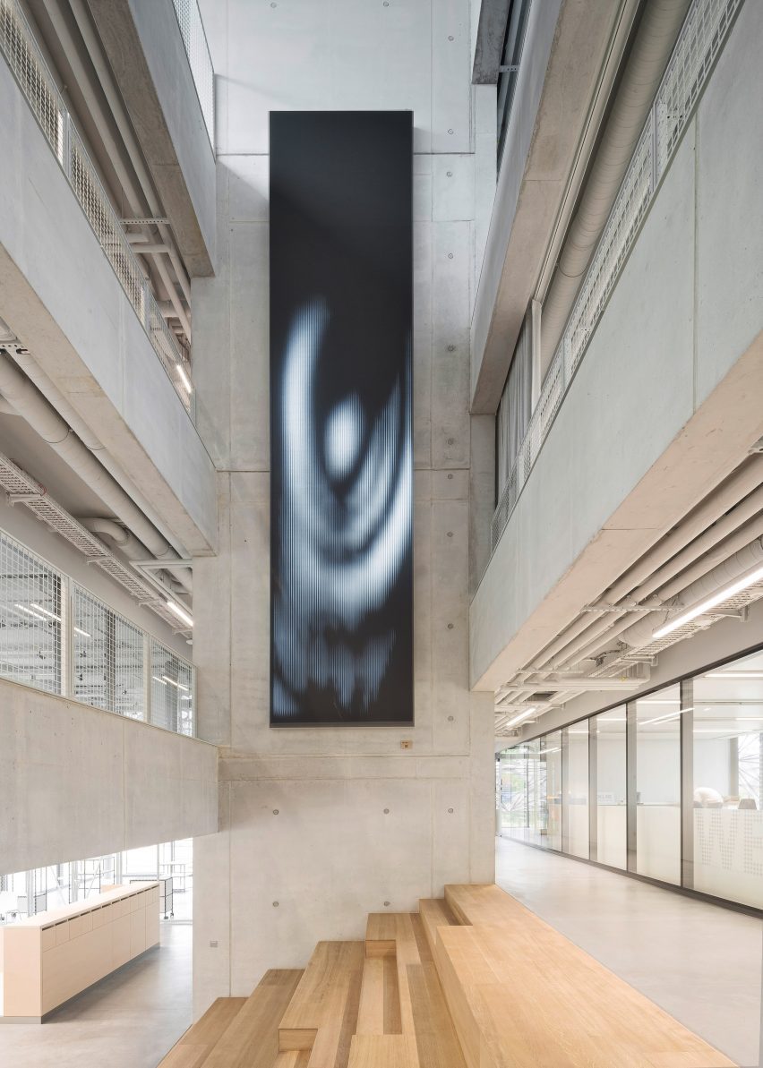 Concrete interior of the Texoversum university building