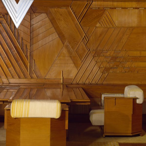 Office for Edgar J. Kaufmann designed by Frank Lloyd Wright, courtesy of Victoria and Albert Museum, London