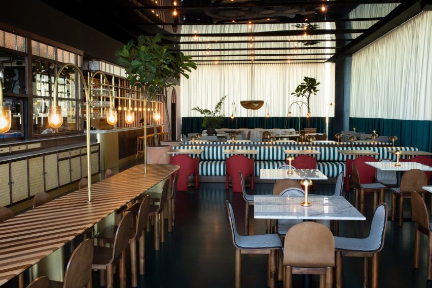 Bacana Studio designed interiors for Lisbon riverfront restaurant