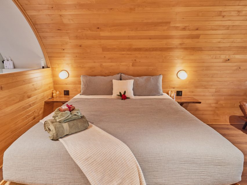 Bedroom in domed house