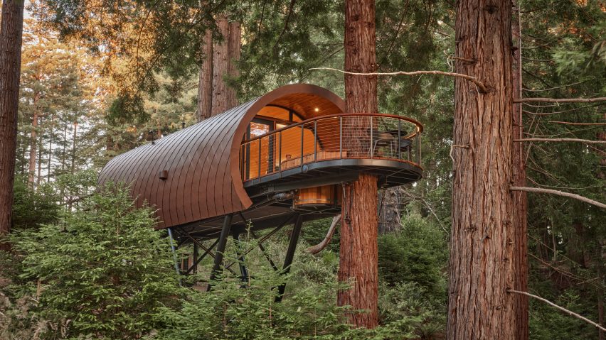 Cylindrical treehouse