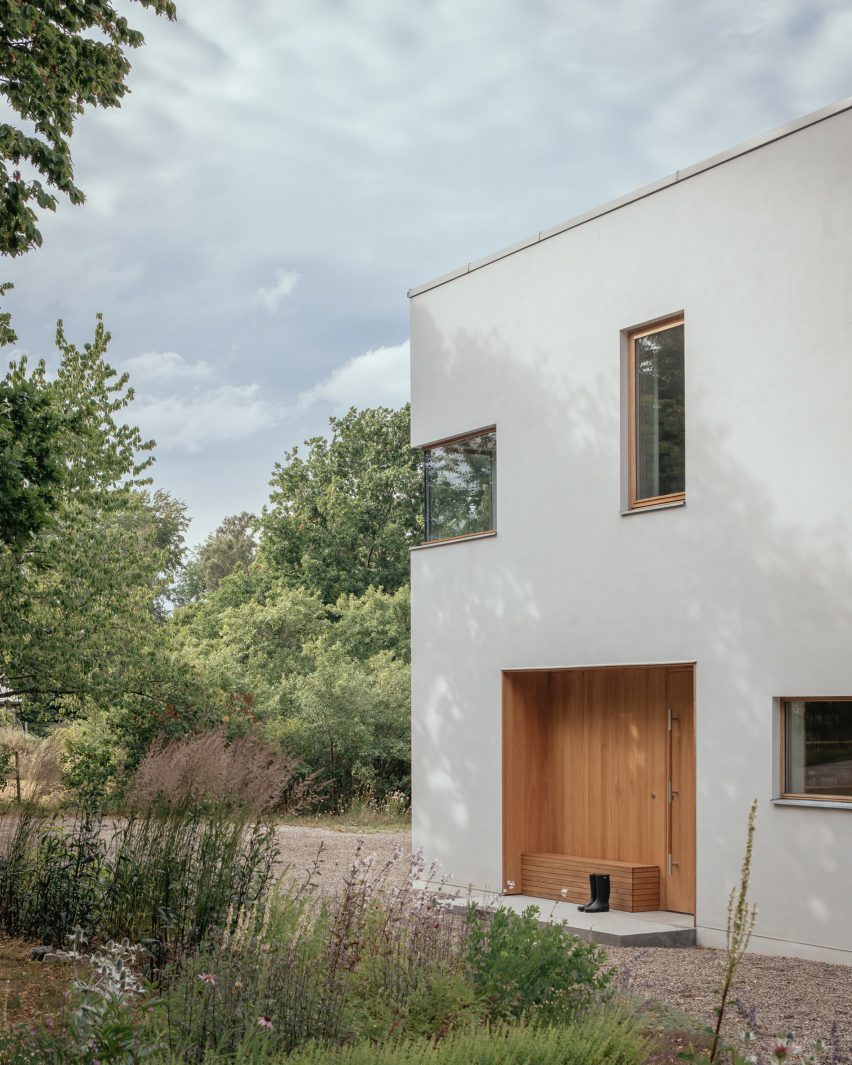 White home in Sweden by Asa Hjort Architects